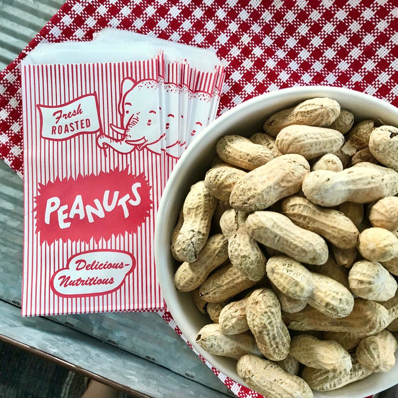 Outside the Box Papers Paper Peanut Bags - Red White - 100 Pack - Image 4